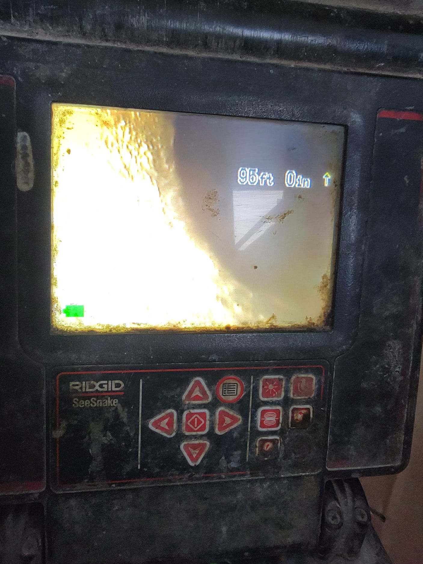 Image depicts a 100-foot sewer auger, a powerful tool used in sewer pipe service for effectively opening and clearing blocked sewer lines.