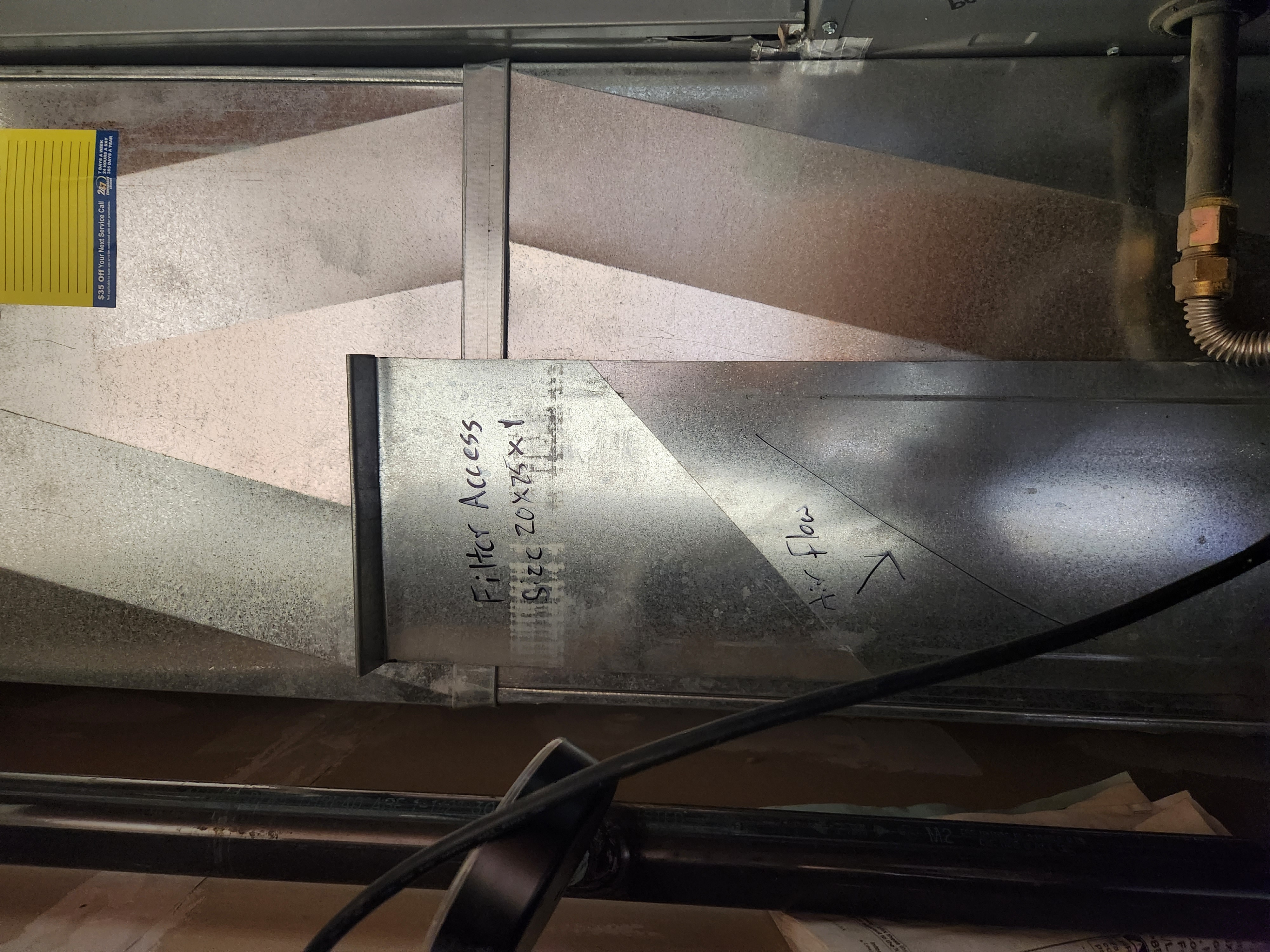 Image of a 3/4 inch drain auger, a plumbing tool used to clear sluggish drains. A common tool for drain tune-ups and maintenance services.