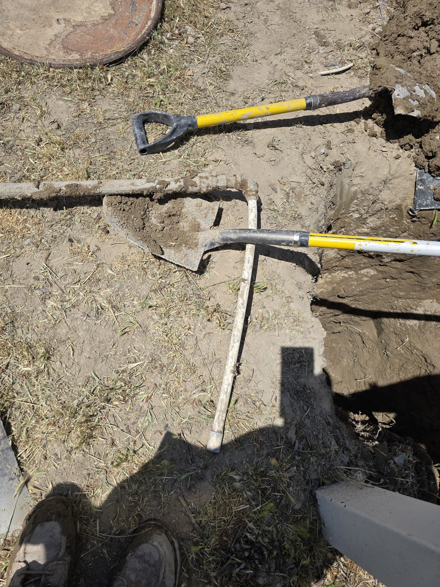 Image depicting ceiling water damage cleanup maintenance, potentially related to well water softener issues. Focus on troubleshooting and repairing water stains or leaks, highlighting preventative measures for homes with well water systems.