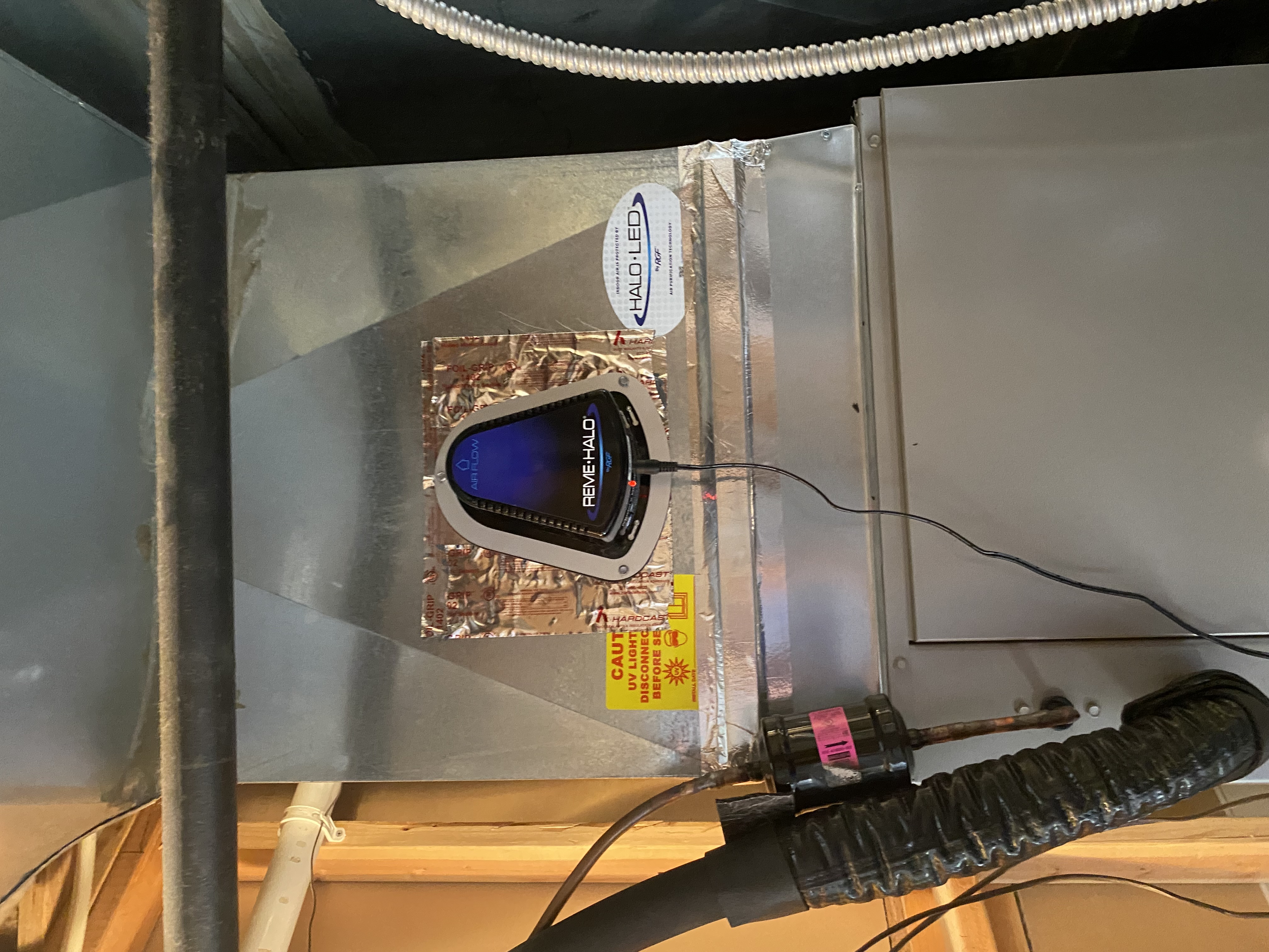 Image related to ductwork and air conditioning, possibly showing a portable ductless AC unit or referencing AC duct cleaning services. Focus is on home climate control and air quality.