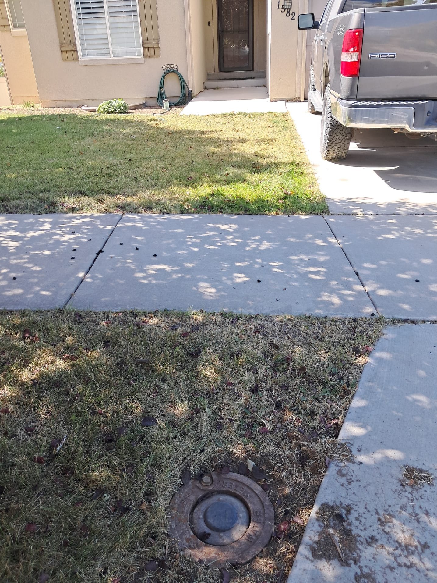 Emergency AC repair service concept. A stressed person sweating in a hot room, reaching for their phone to search for 'emergency plumbing service near me' or 'AC repair emergency', illustrating the urgent need for air conditioning repair.