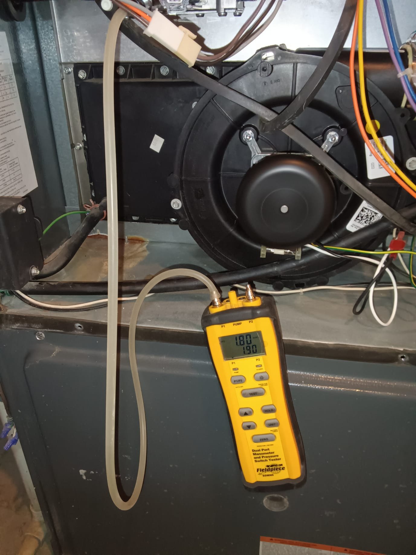 Image depicting air testing for mold in homes, a crucial step in residential mold recovery. Find the best HEPA air purifier for mold to ensure clean air after remediation. Local mold recovery services available.