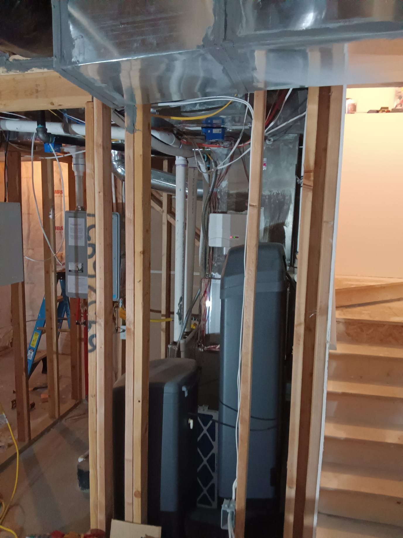 Image depicting residential HVAC options, suggesting where to buy a furnace. Relates to furnace replacement cost considerations and residential furnace replacement services. A home with visible HVAC unit highlights the importance of proper furnace selection and professional installation.