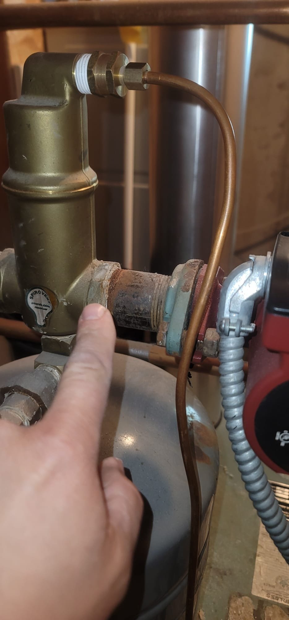 Close-up of a septic scope inspection, relevant for homeowners needing home AC repair near me or dealing with a repair shower valve leak. Ensuring proper plumbing and system functionality prevents further home repair issues.