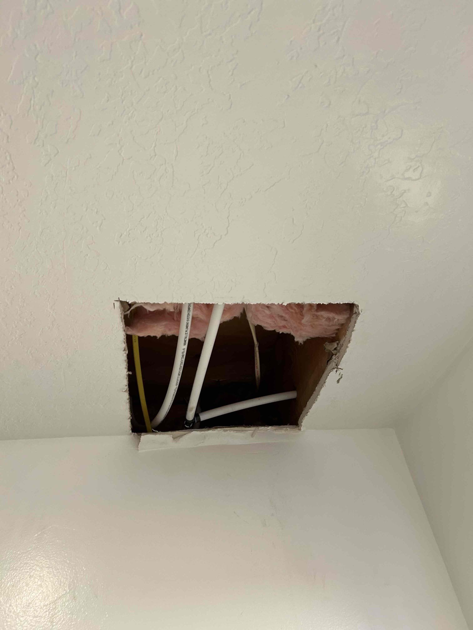 Image depicts professional residential ceiling water damage cleanup, highlighting the importance of whole-house water filter installation to prevent future leaks and the initial residential ceiling water damage cleanup diagnosis process.