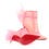 Thumbnail: Christian Louboutin Libellibooty 100 Bubble Gum Pink Mesh and Leather High Heel