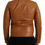 Thumbnail: Dolce & Gabbana Brown Lamb Leather Full Zip Blouson Jacket