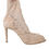 Thumbnail: Dolce & Gabbana Beige Stretch Taormina Lace Boots Shoes