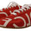 Thumbnail: Dolce & Gabbana Red White Leather Mens Logo Casual Sneakers Shoes
