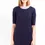 Thumbnail: Gant Chic Blue Wool-Cashmere Short Dress with Logo