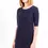 Thumbnail: Gant Chic Blue Wool-Cashmere Short Dress with Logo