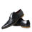 Thumbnail: Dolce & Gabbana Black Leather Gold Studded Derby Dress Shoes