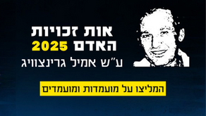 אות זכויות האדם ע"ש אמיל גרינצוויג - המליצו על מועמדות ומועמדים