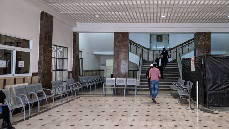 רחבת בית המשפט המחוזי בירושלים