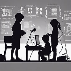silhouette of kids building and coding.jpg