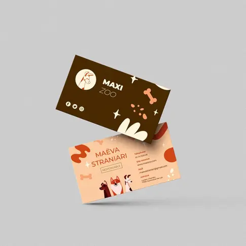 Carte de visite Maxi Zoo a Melun par SpreadRGD