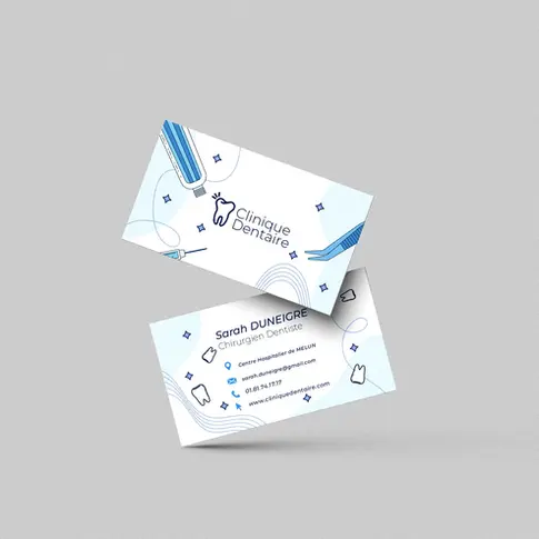 Carte de visite Clinique Dentaire a Melun par SpreadRGD
