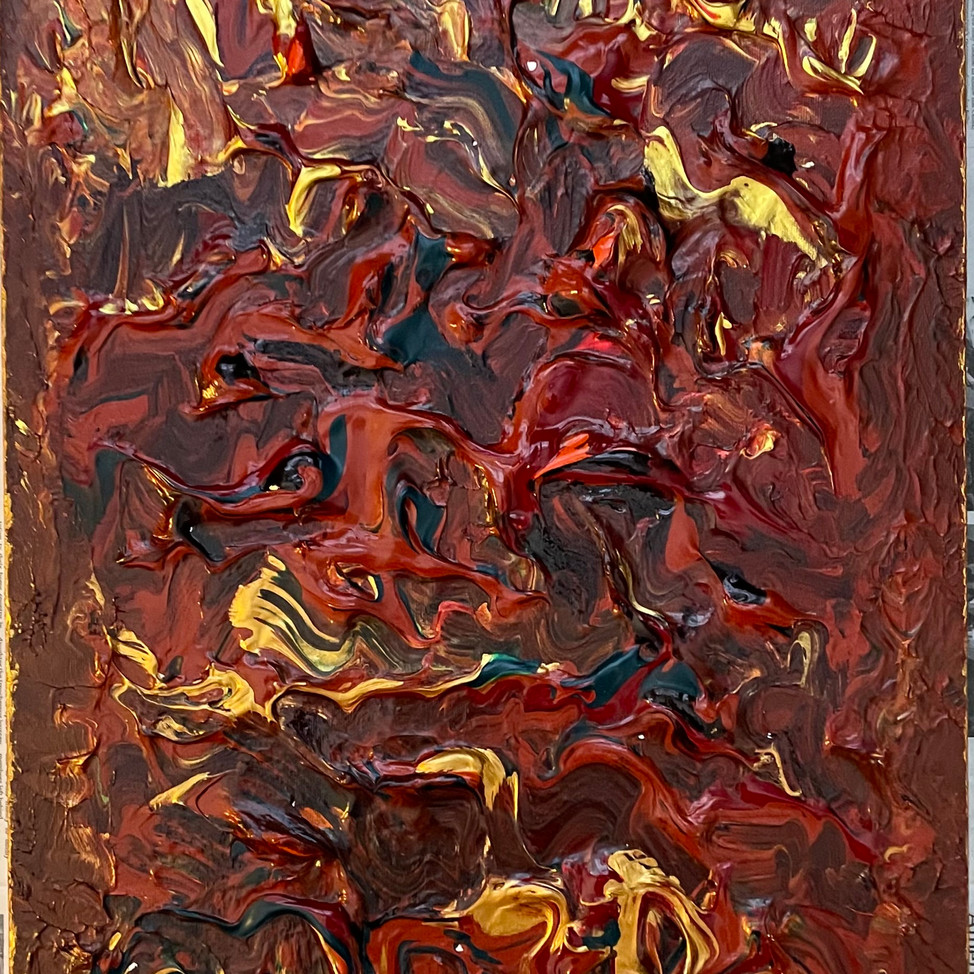 Friedfertig, Barry - With Gilt #2 - Acrylic on Linen Canvas - 15_ x 24_ x 7_8_ - $1,500.jp