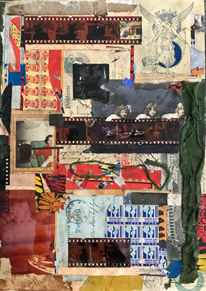 Bernstein, Glenn Subway Scrap 11%22 x 14%22 Mixed Media NFS.jpeg