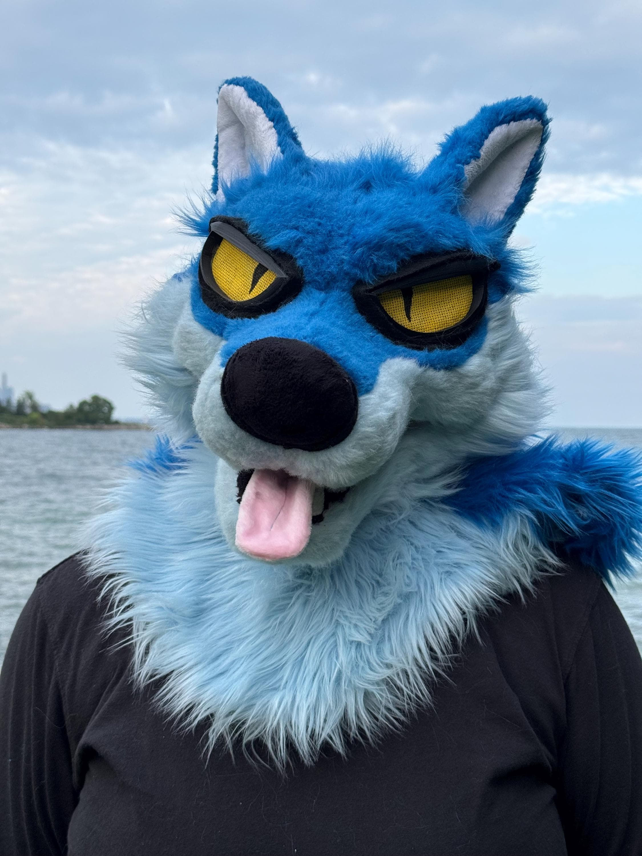 Blue Wolf Fursuit Head
