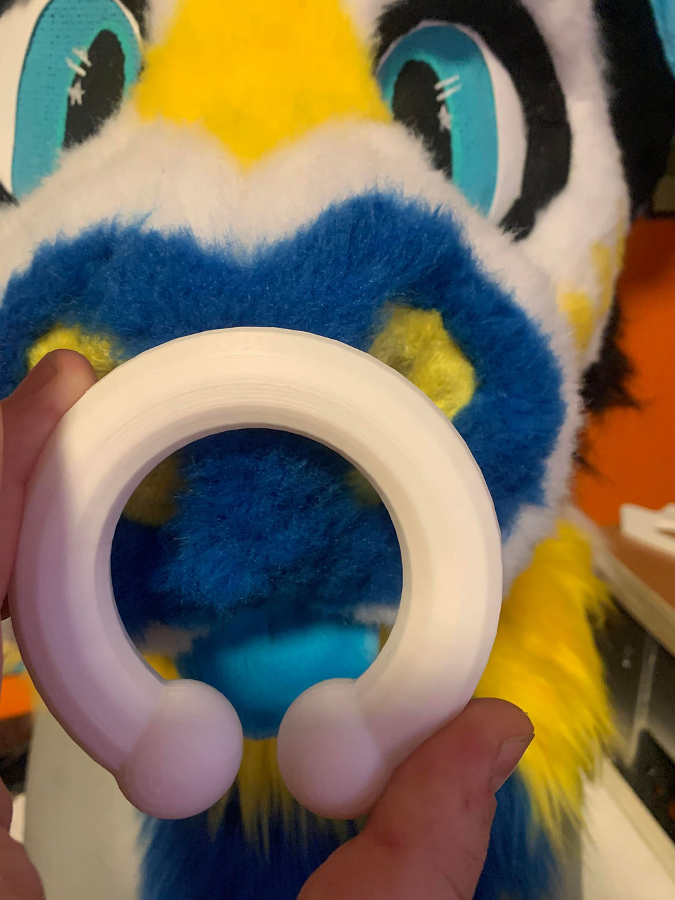 3D Fursuit Big Nose Ring (Ball Close)
