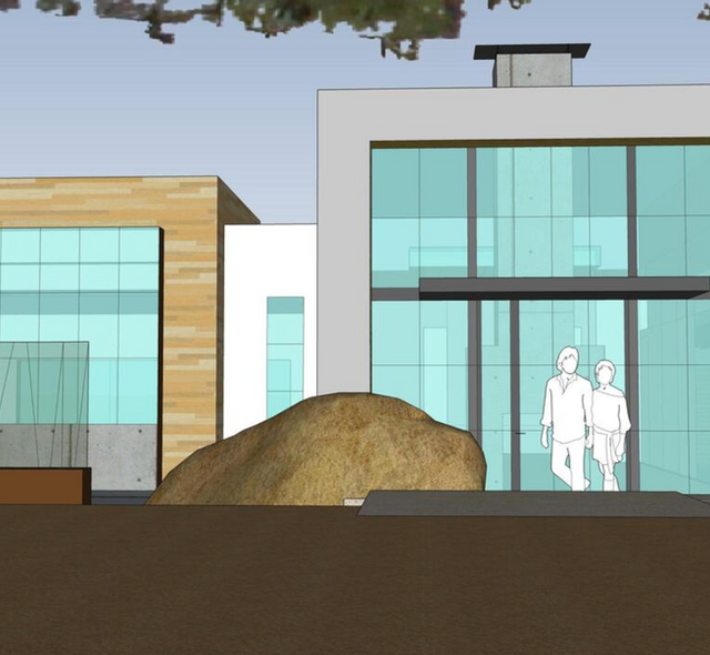 Contemporary style rendering for parcel in Santa Barbara