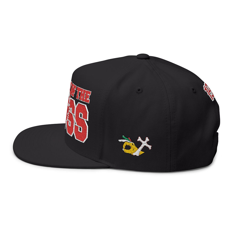 Thumbnail: Flat Bill Cap The Way of the Cross' Embroidered Religious Snapback (1959 Accent)