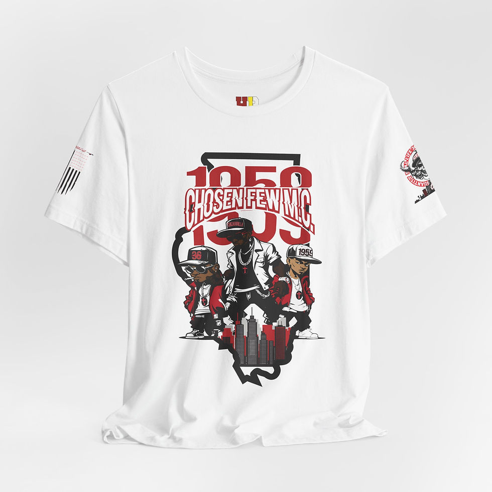 Thumbnail: 04 Chosen Few MC, Vintage Style Shirt, Gift for Bikers, Casual Outfit