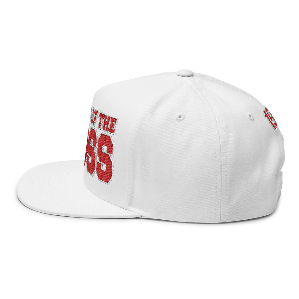 Thumbnail: Flat Bill Cap The Way of the Cross' Embroidered Religious Snapback (1959 Accent)