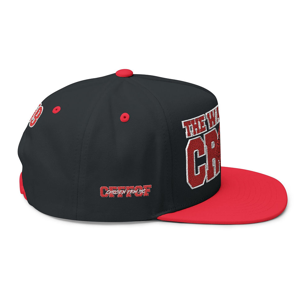 Thumbnail: Flat Bill Cap The Way of the Cross' Embroidered Religious Snapback (1959 Accent)