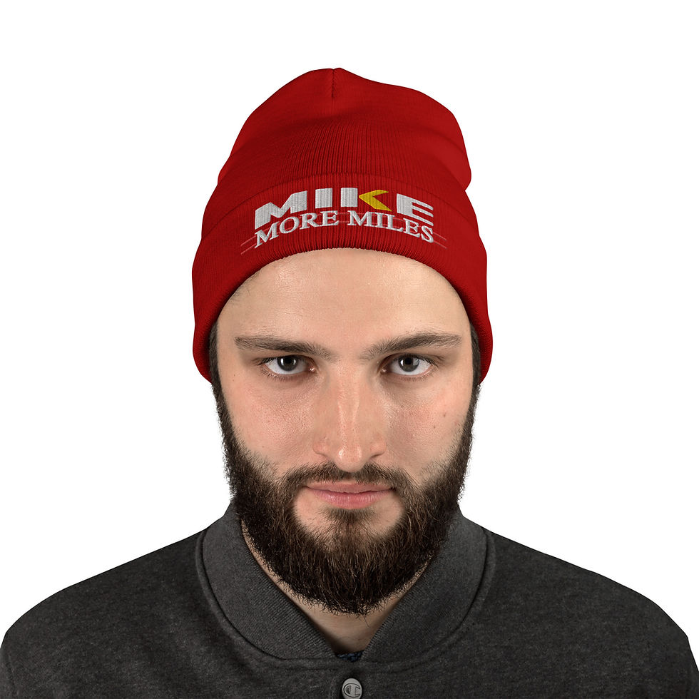 Thumbnail: Mike More Mile Embroidered Beanie