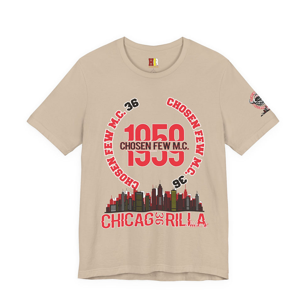 Thumbnail: 18 Chosen Few MC, Vintage Style Shirt, Gift for Bikers, Casual Outfit