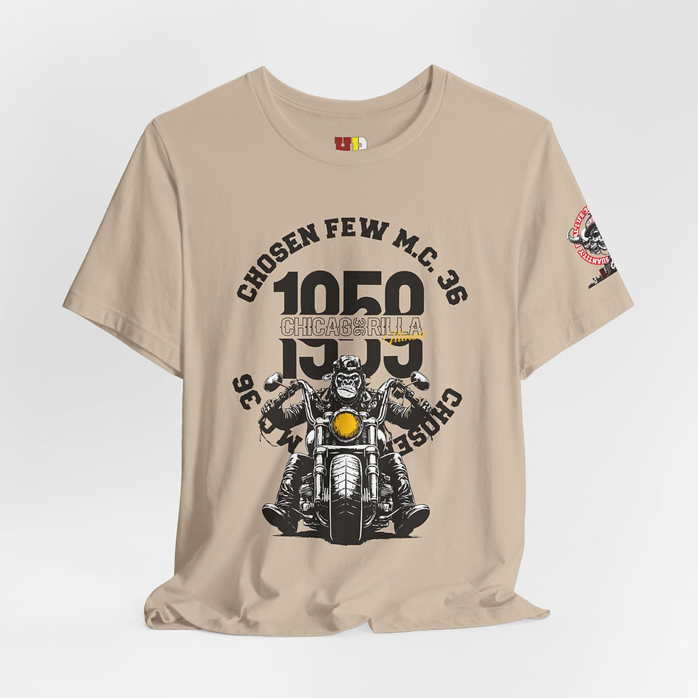 Thumbnail: 19 Chosen Few MC, Vintage Style Shirt, Gift for Bikers, Casual Outfit