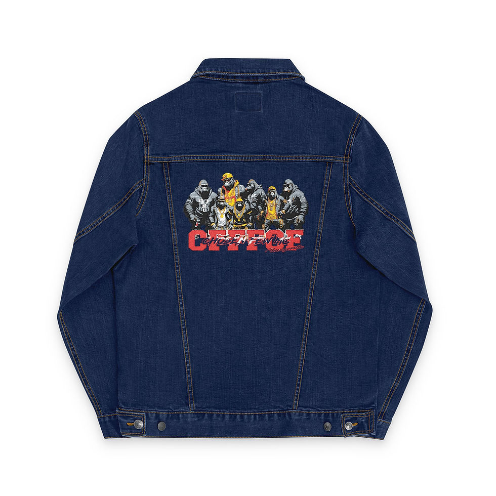 Thumbnail: Embroidered Denim Jacket - Trendy Gift for Casual Outfits, Streetwear, 
