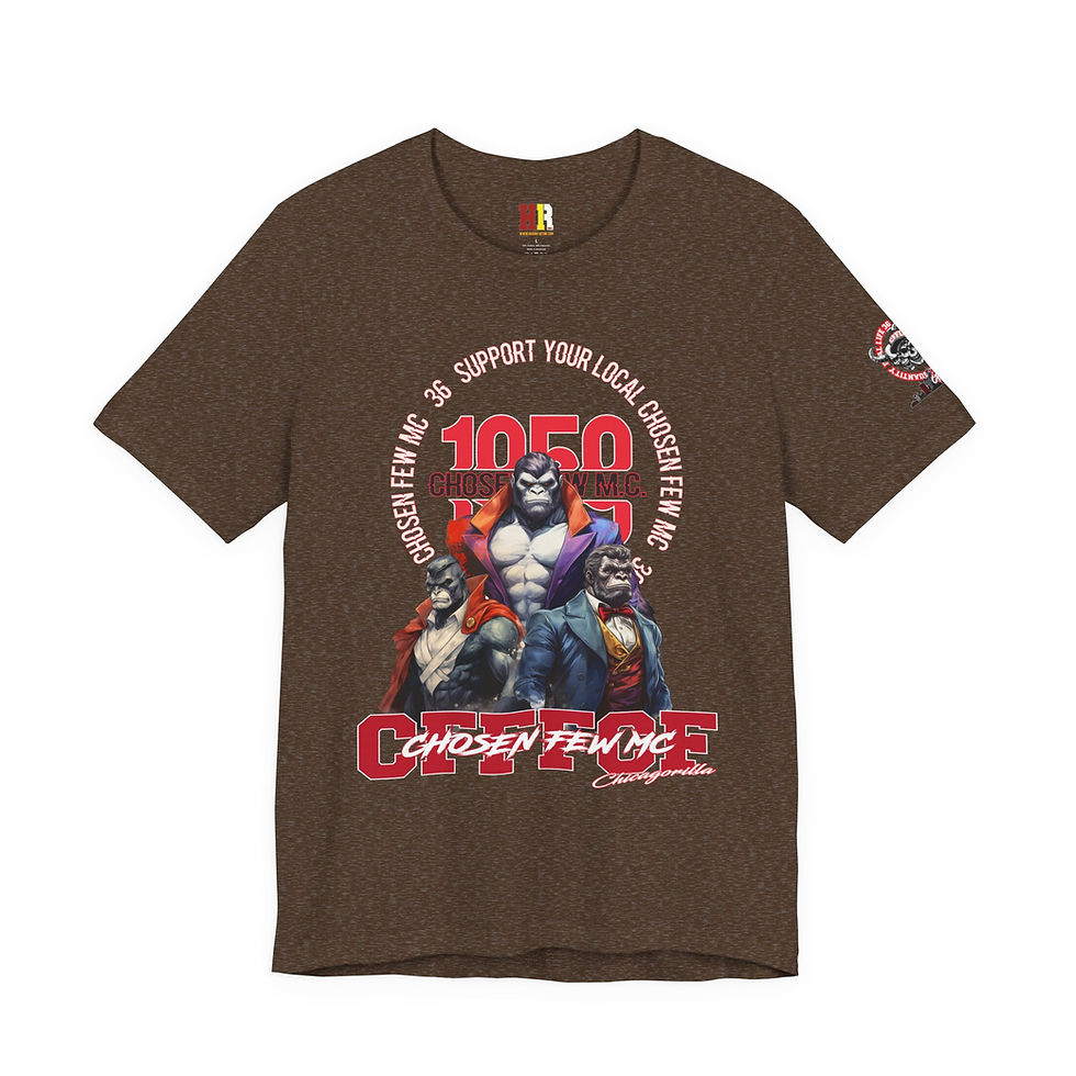 Thumbnail: 21 Chosen Few MC, Vintage Style Shirt, Gift for Bikers, Casual Outfit