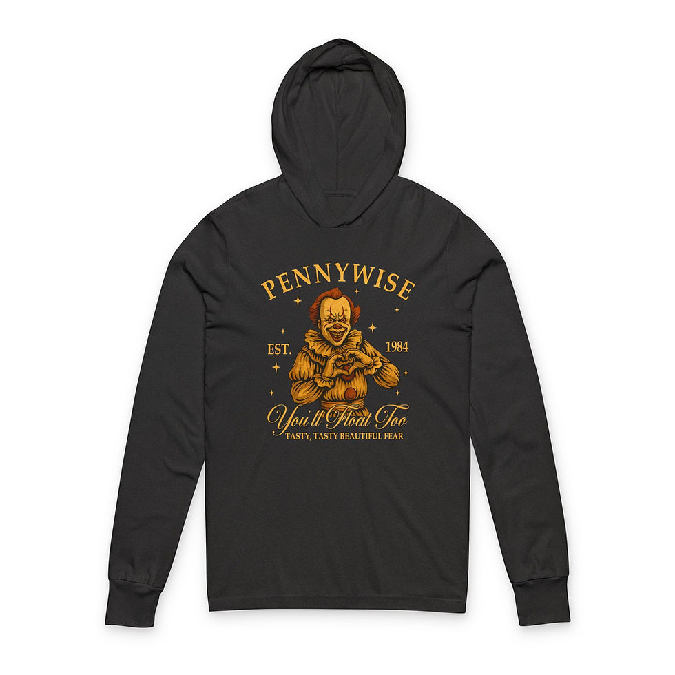 Thumbnail: Pennywise Horror-, Halloween Apparel, Horror Movie Gift, Spooky Cosplay Shirt