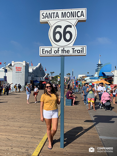 Santa Monica Pier, California, 66 end of the trail