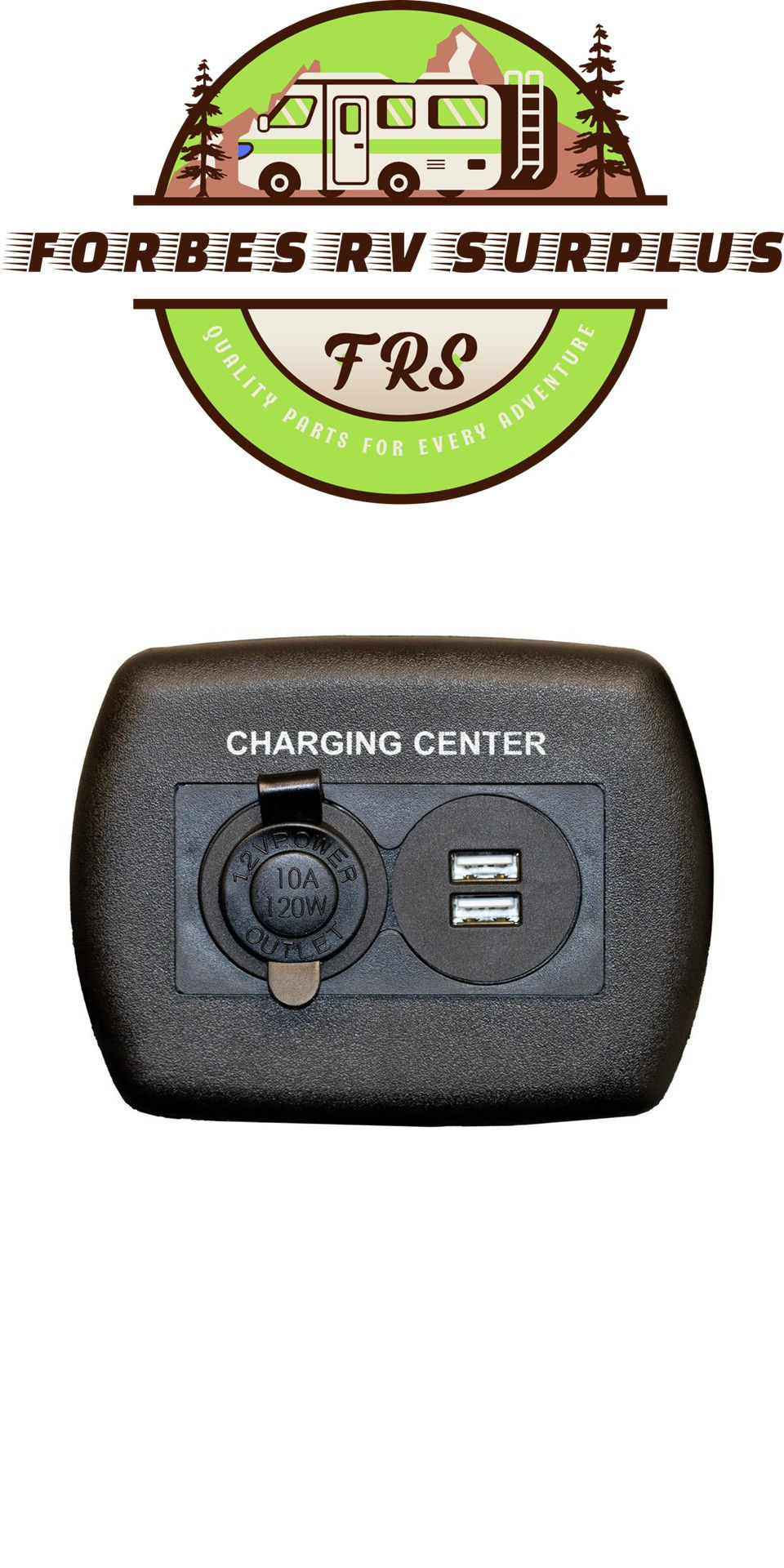 Sigma Switches Dual USB Port with 12V Socket, Black