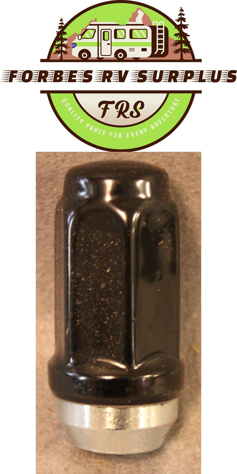 Thumbnail: LionsHead 9/16" Black Stainless Steel Lug Nut