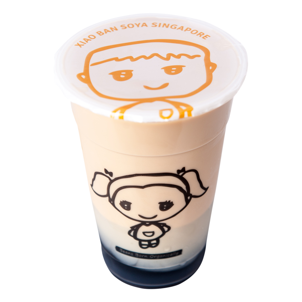 SOYA MILK + GRASS JELLY