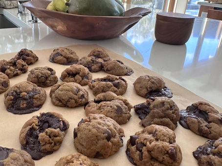 Chocolate Tahini Olive Oil Cookies