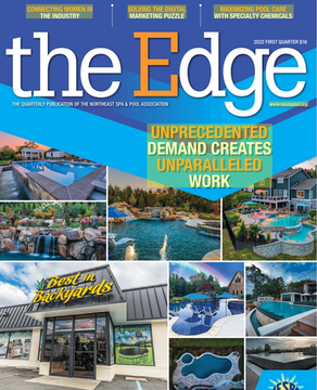 Steele's Pools Design Cover - the Edge Quarterly 1st Quarter 2022