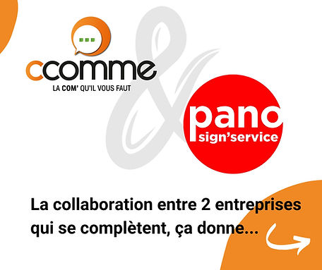 Présentation de la collaboration entre l'agence de communication Ccomme et Pano signalétique