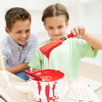 Niños Pintura