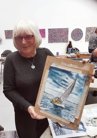 Vicki Gorman Art Class Students Sharing Their Work | Vicki Gorman Best Art Teacher In Solihull  