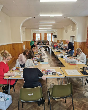 Vicki Gorman Art Class Students Sharing Their Work | Vicki Gorman Best Art Teacher In Solihull  