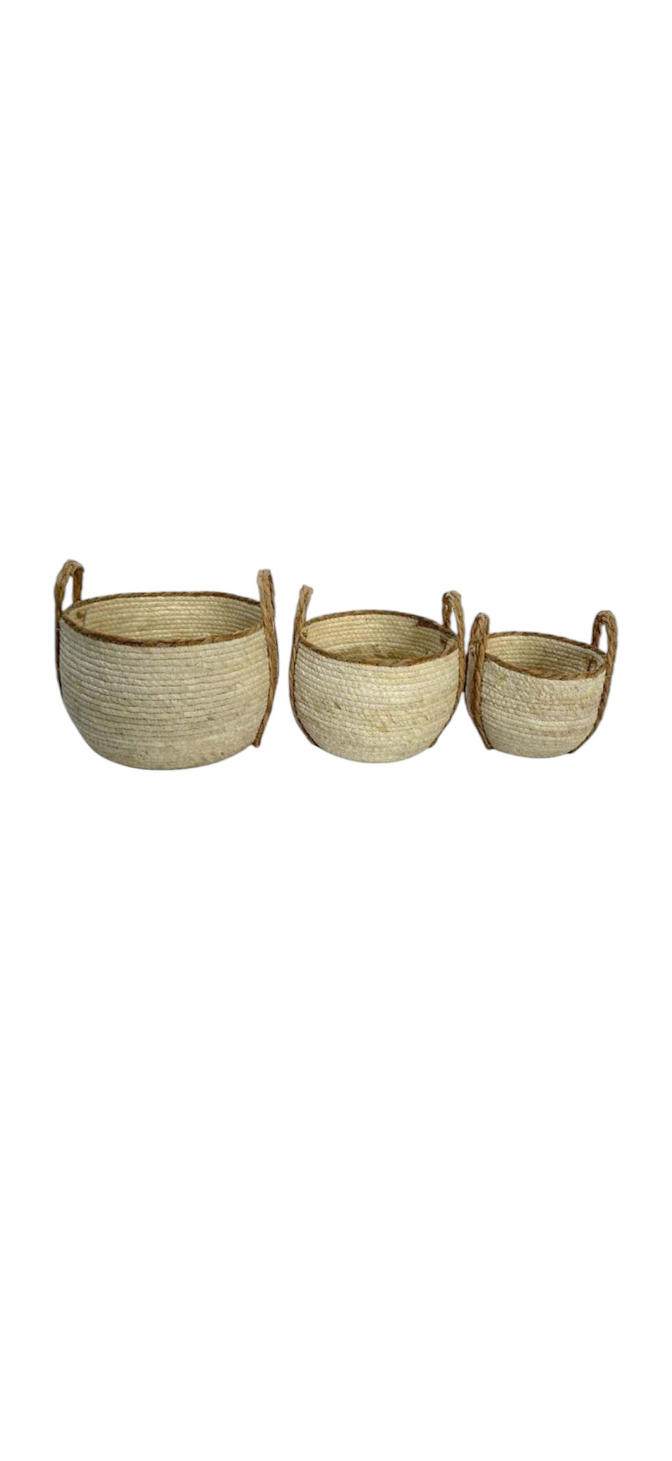 Miniatura: Set 3 canastos yute (varios diseños) 