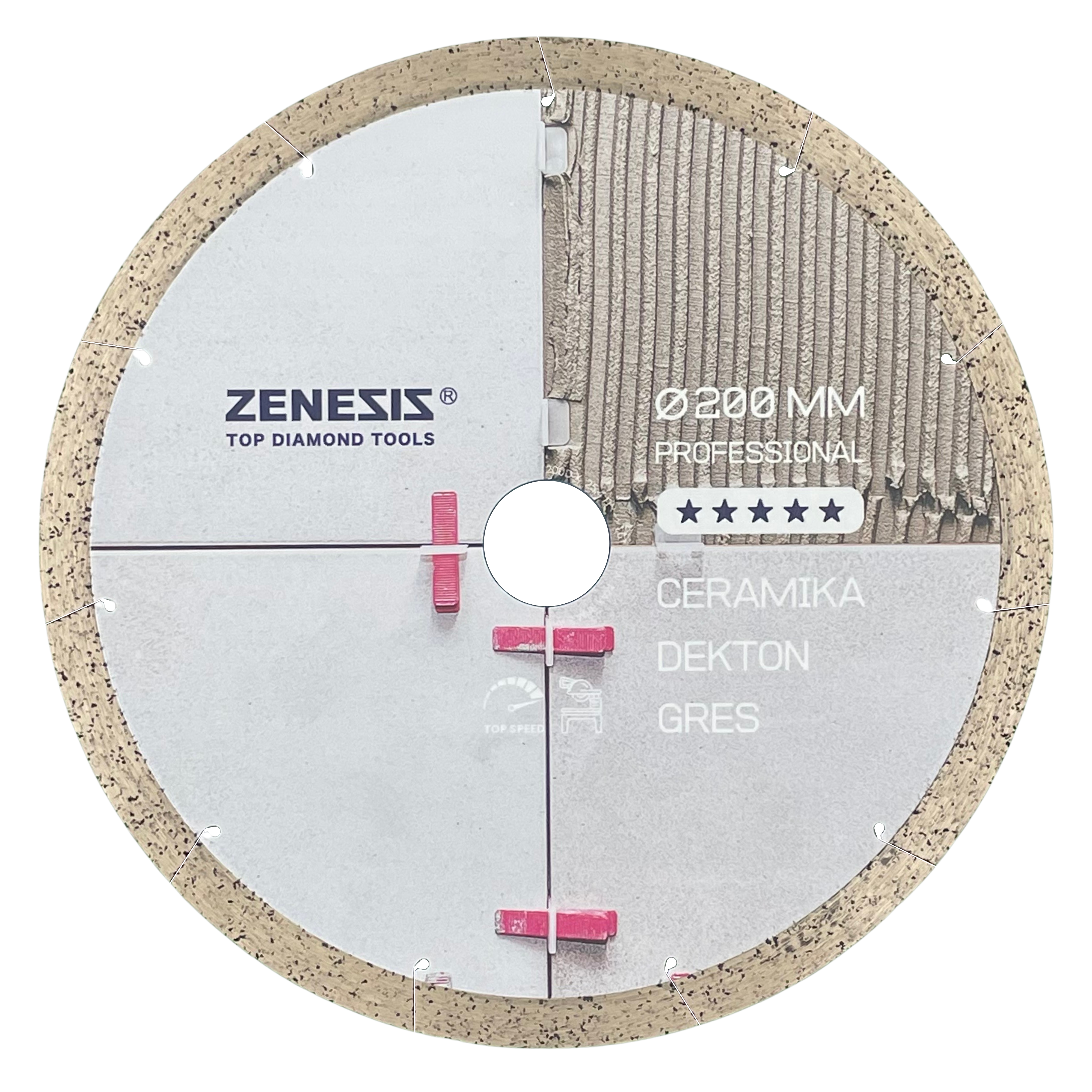 Zenesis disc for stoneware and ceramics