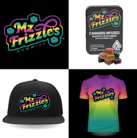 Mz Frizzle's Logo, Packaging and Apparel Design