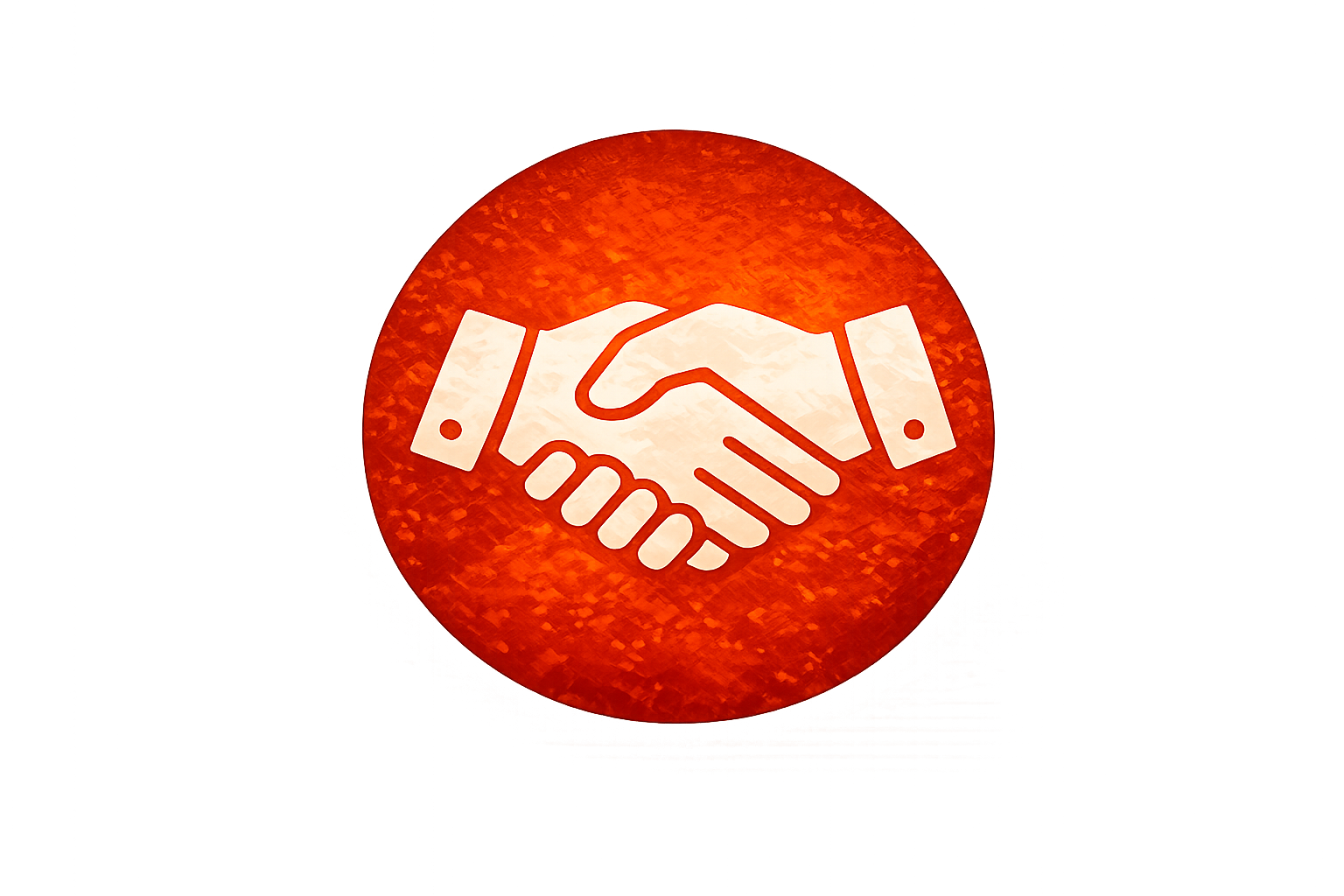 Handshake symbol on textured orange background.png